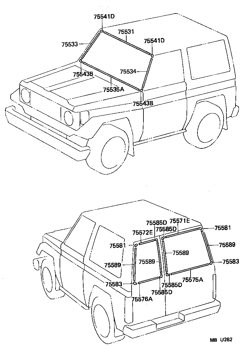  LAND CRUISER S T H T |  MOULDING