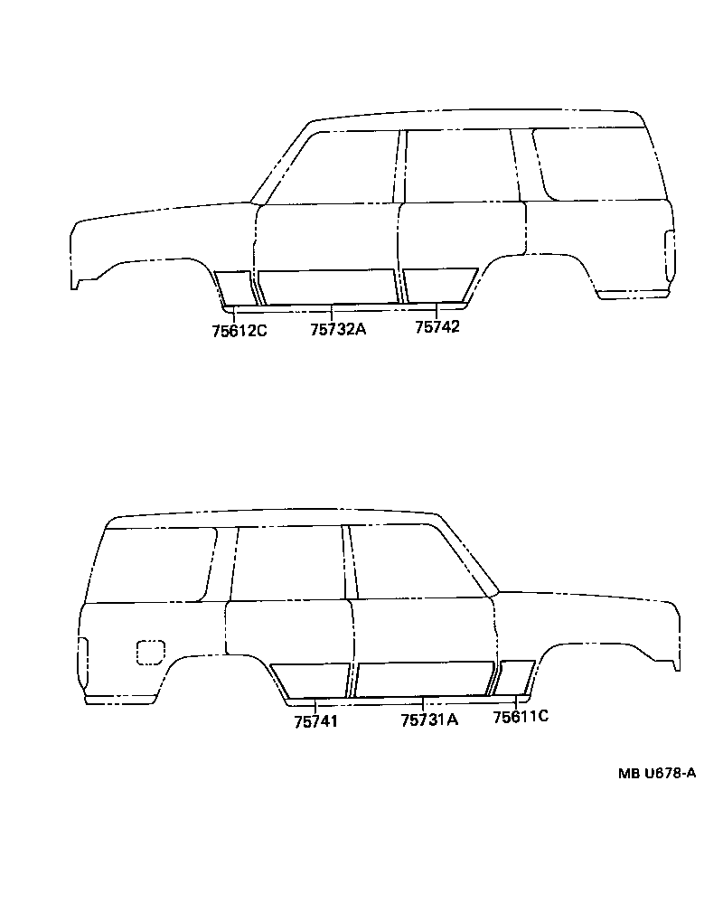  LAND CRUISER S T H T |  MOULDING