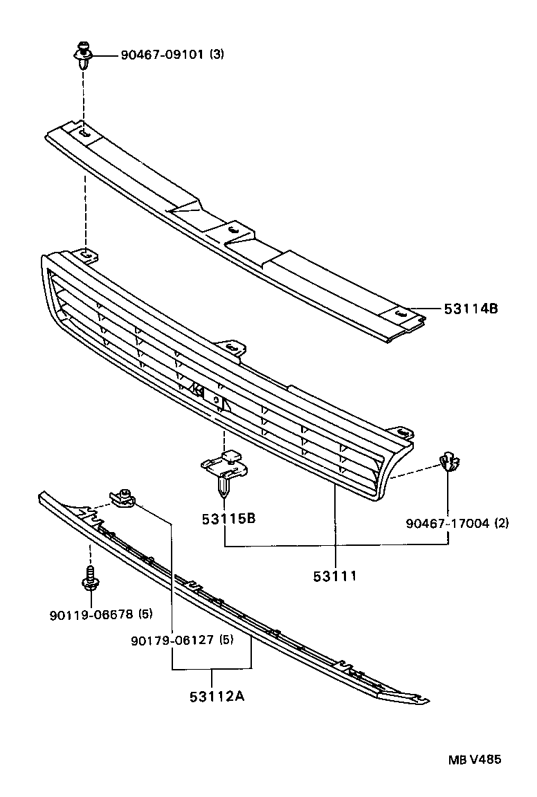  LVN CRE TRN MRN |  RADIATOR GRILLE