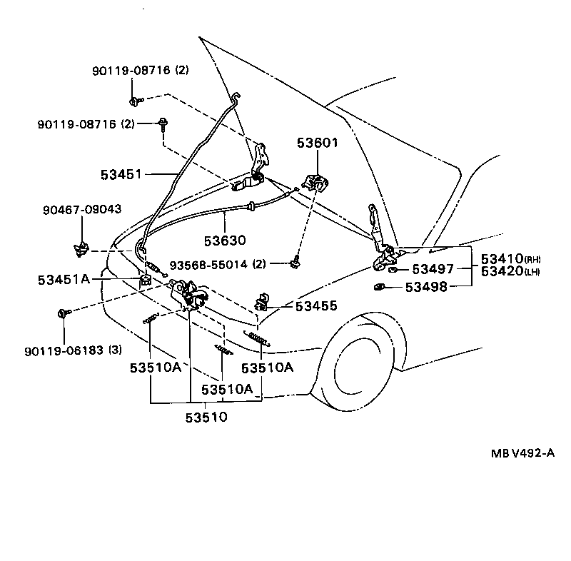  LVN CRE TRN MRN |  HOOD LOCK HINGE