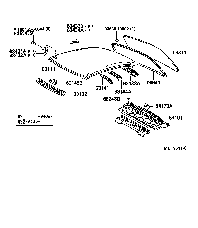  SPRINTER |  ROOF PANEL BACK WINDOW GLASS