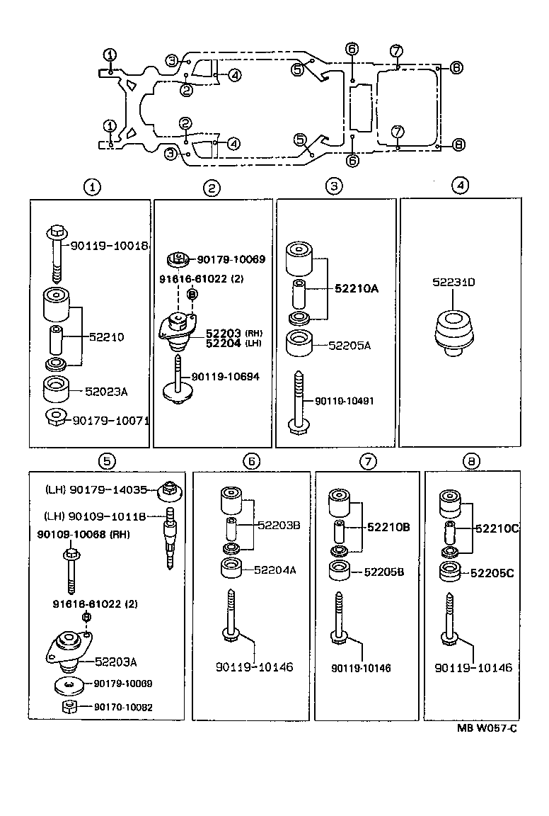  CROWN |  BODY MOUNTING