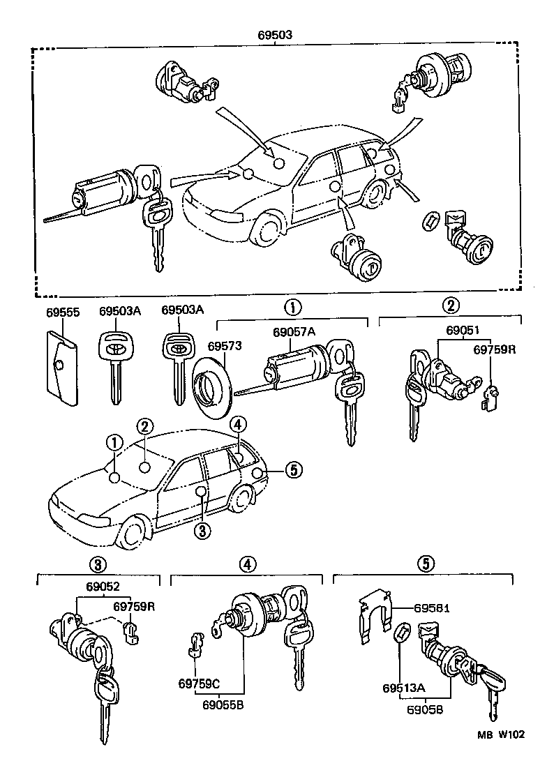  SPRINTER |  LOCK CYLINDER SET