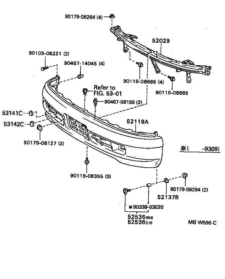  LVN CRE TRN MRN |  FRONT BUMPER BUMPER STAY