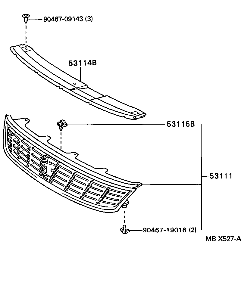  LVN CRE TRN MRN |  RADIATOR GRILLE