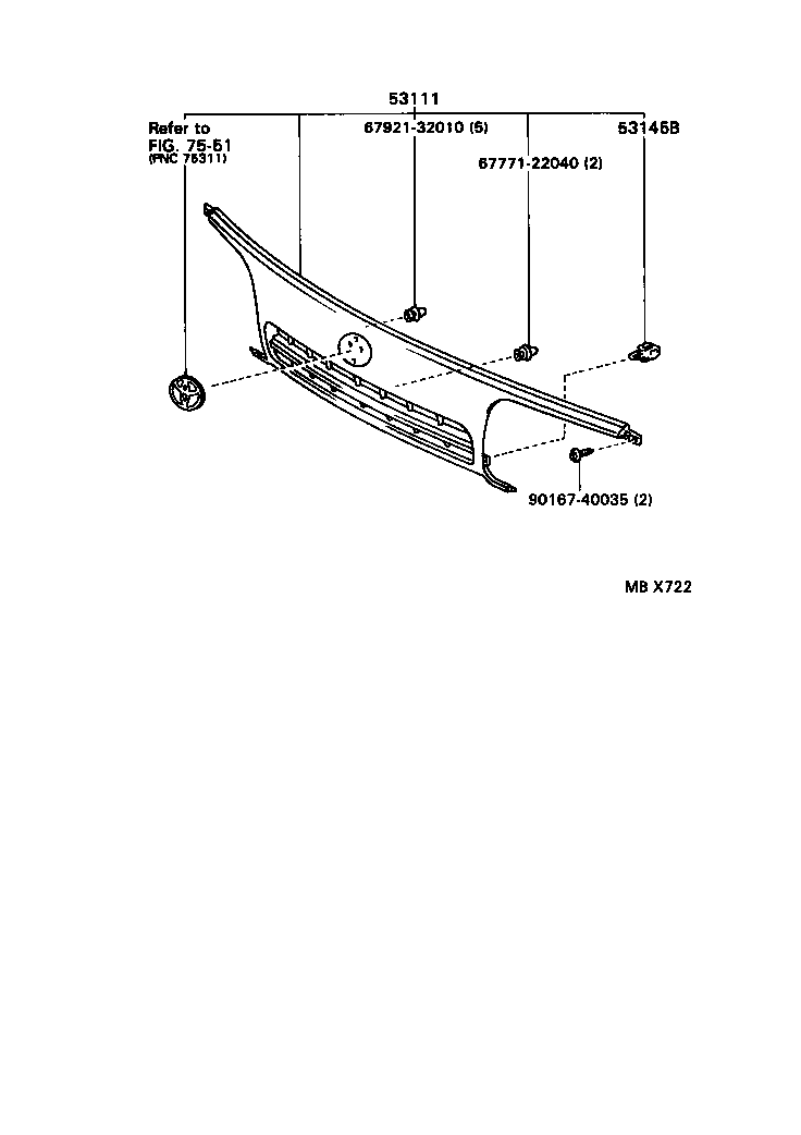  HIACE REGIUSACE |  RADIATOR GRILLE