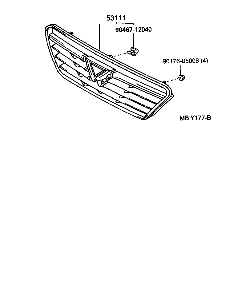  CAMRY VISTA |  RADIATOR GRILLE