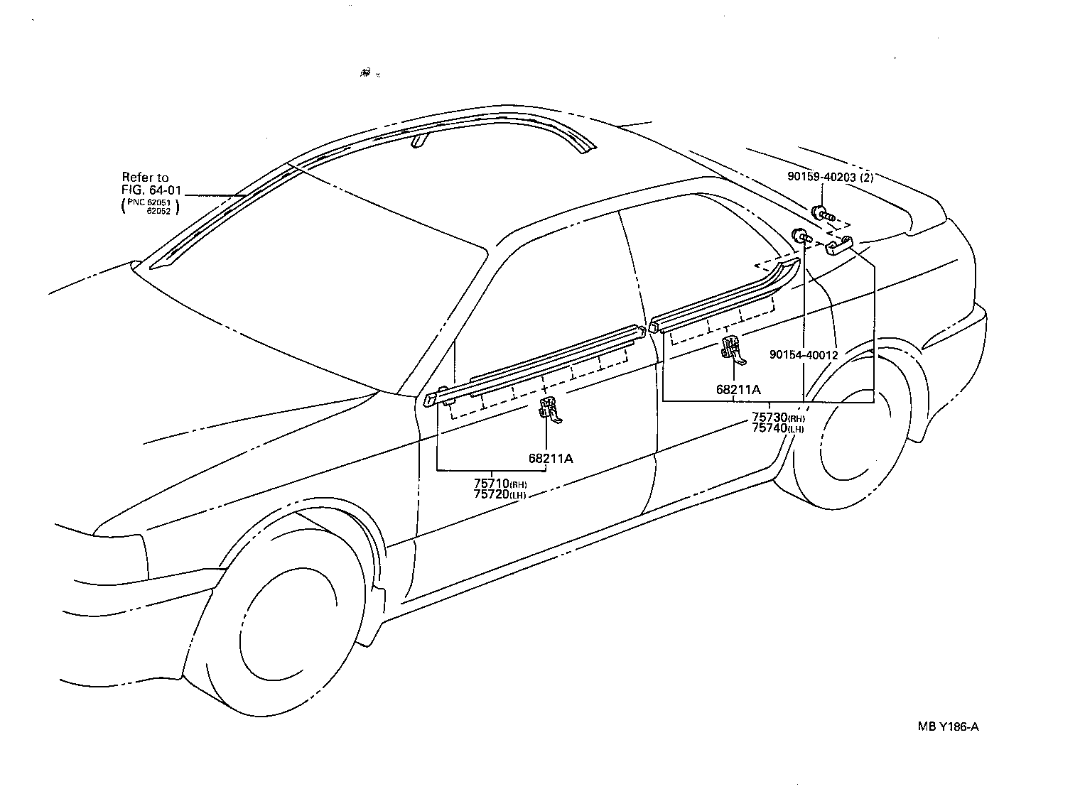  CAMRY VISTA |  SIDE MOULDING