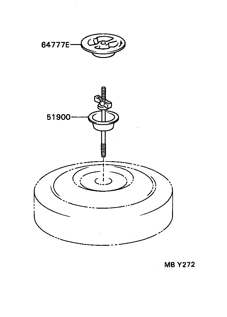  LVN CRE TRN MRN |  SPARE WHEEL CARRIER