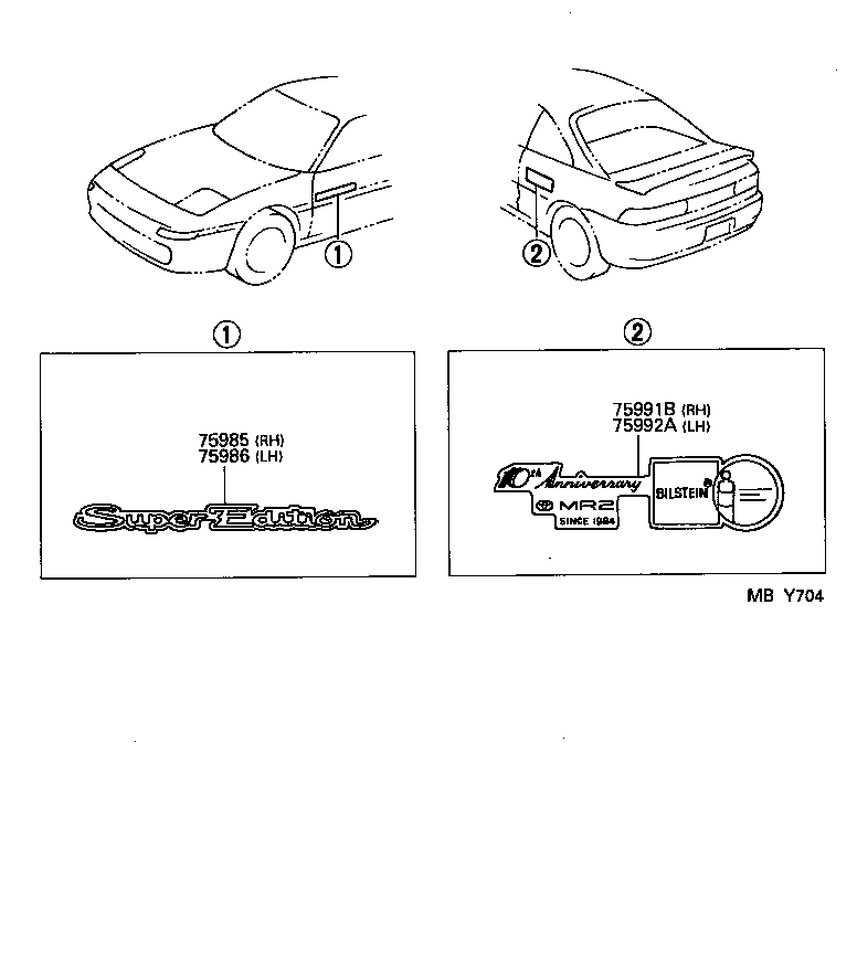  MR2 |  BODY STRIPE