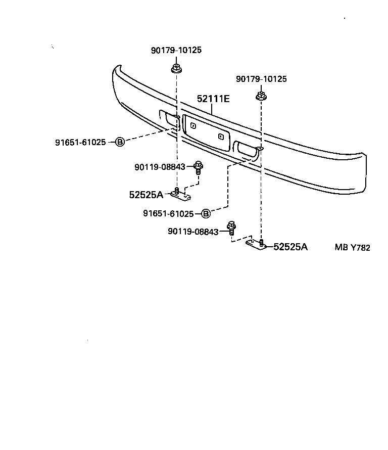  DYNA 200 TOYOACE G25 |  FRONT BUMPER BUMPER STAY