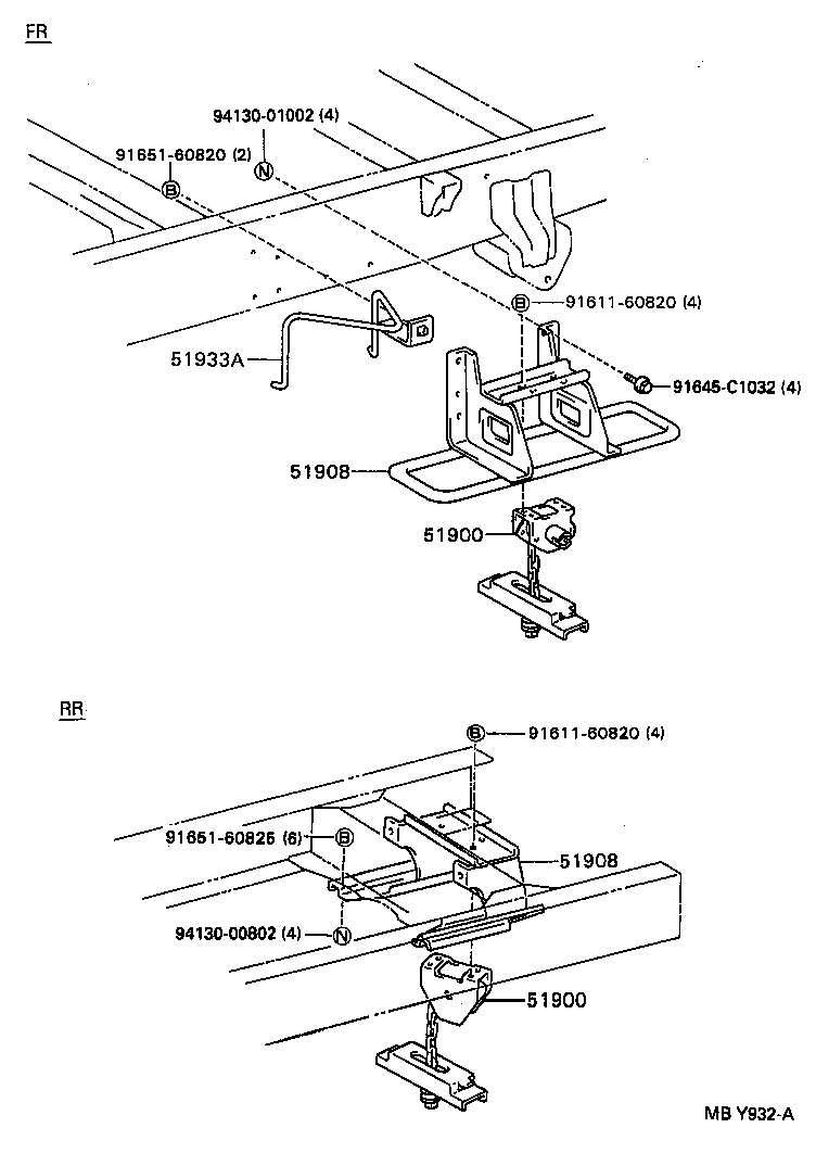  DYNA 200 TOYOACE G25 |  SPARE WHEEL CARRIER
