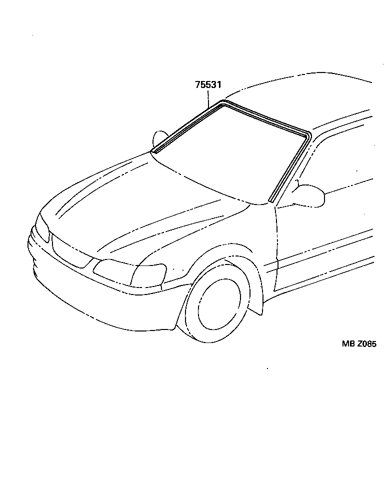  LEVIN TRUENO |  FRONT MOULDING