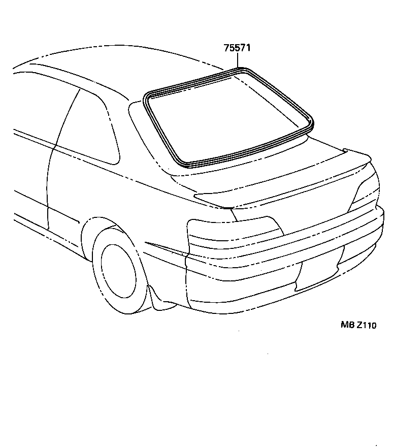  LEVIN TRUENO |  REAR MOULDING