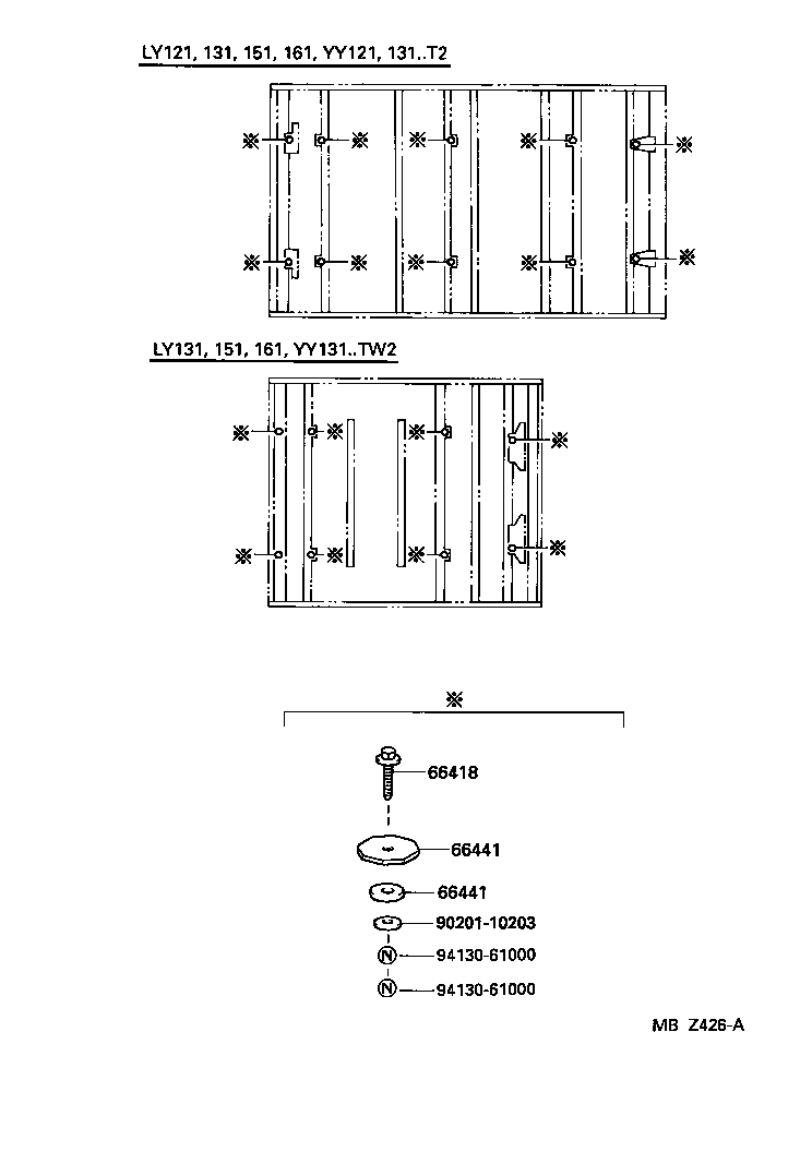  DYNA 150 TOYOACE G15 |  REAR BODY MOUNTING