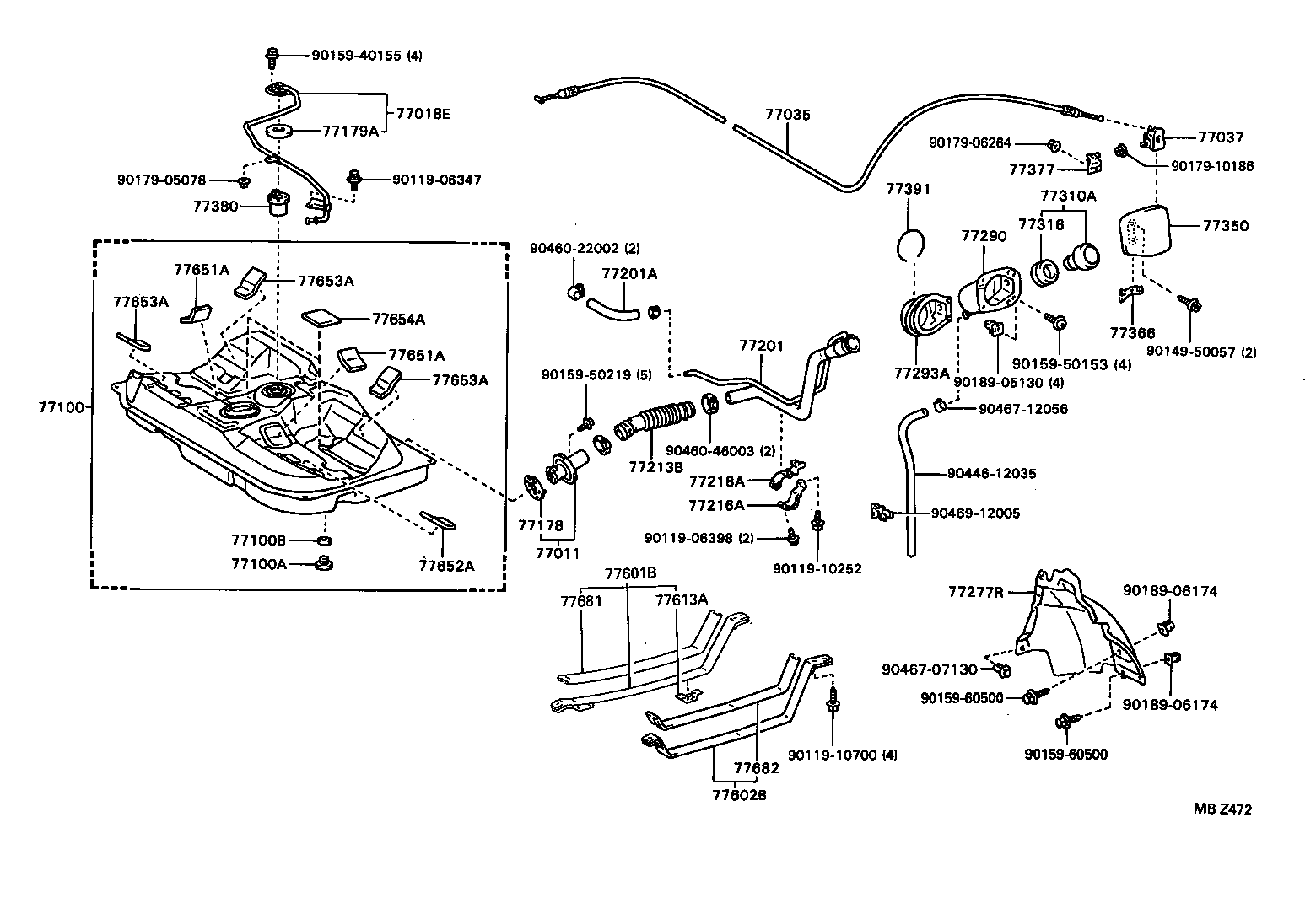  LVN CRE TRN MRN |  FUEL TANK TUBE
