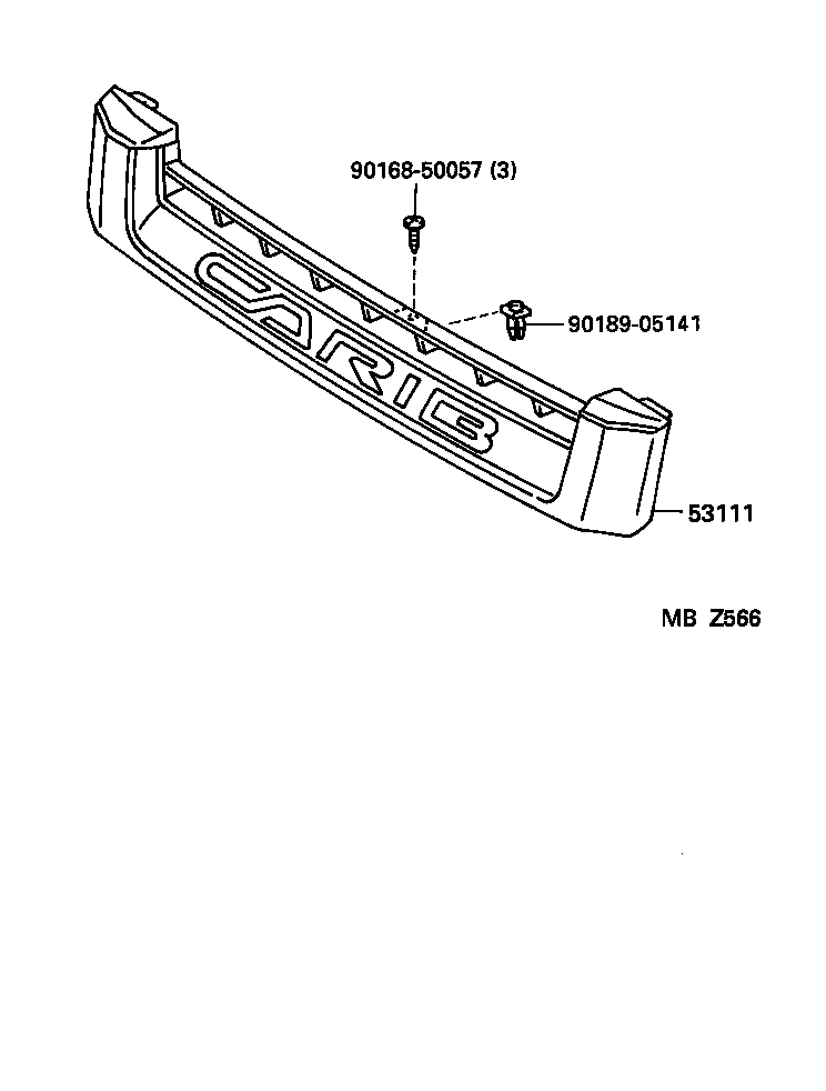  SPRINTER CARIB |  RADIATOR GRILLE