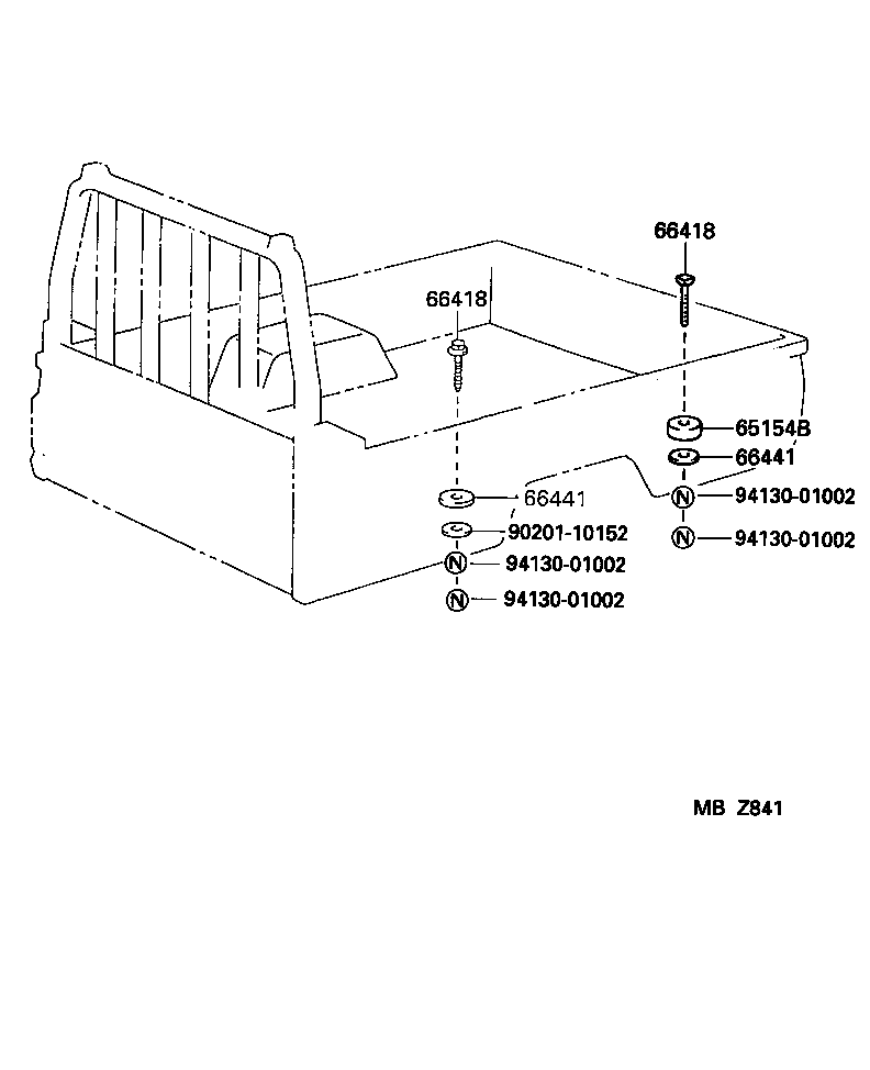  DYNA 150 TOYOACE G15 |  REAR BODY MOUNTING