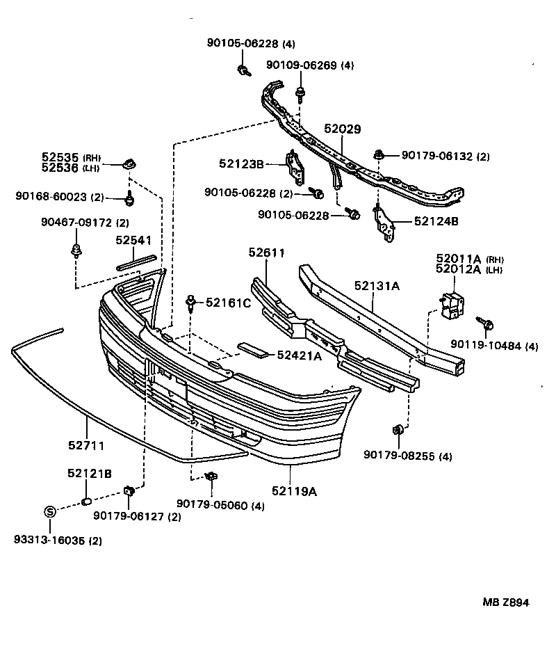  CROWN CROWN MAJESTA |  FRONT BUMPER BUMPER STAY