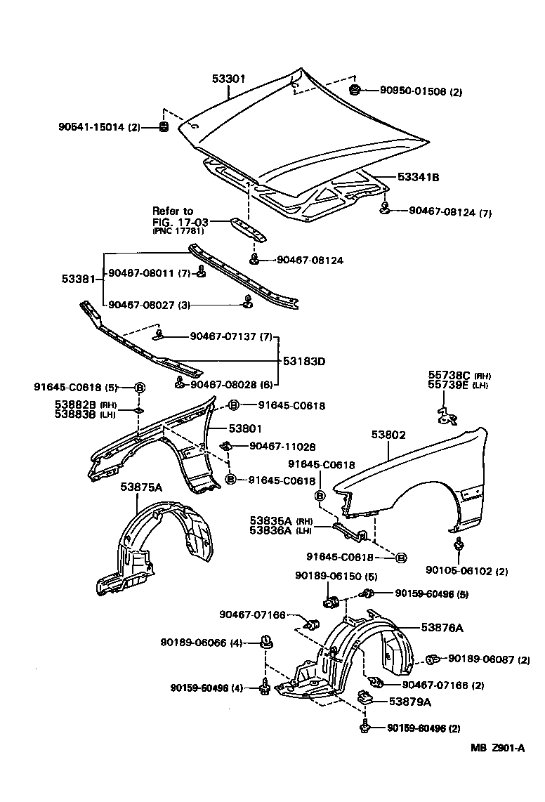  CROWN CROWN MAJESTA |  HOOD FRONT FENDER