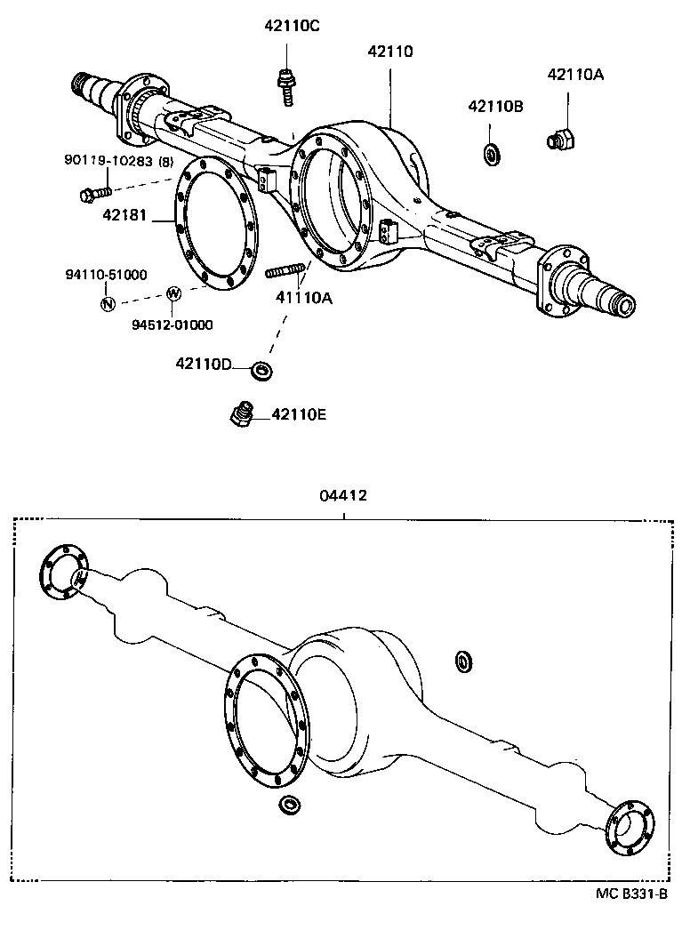 QUICK DELIVERY |  REAR AXLE HOUSING DIFFERENTIAL