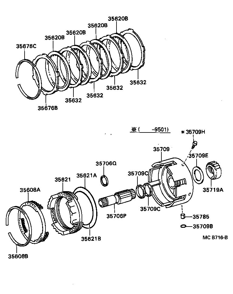 LAND CRUISER S T H T | CENTER SUPPORT PLANETARY SUN GEAR ATM