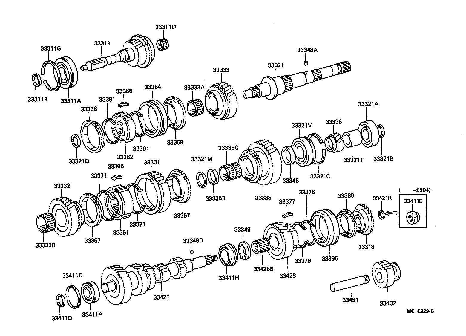 LAND CRUISER S T H T | TRANSMISSION GEAR MTM