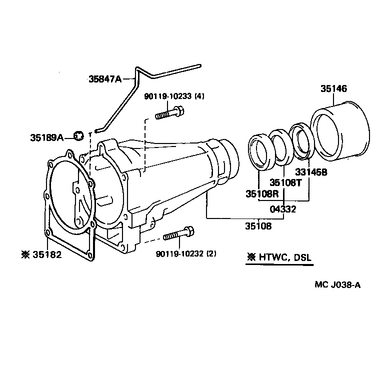  CROWN |  EXTENSION HOUSING ATM