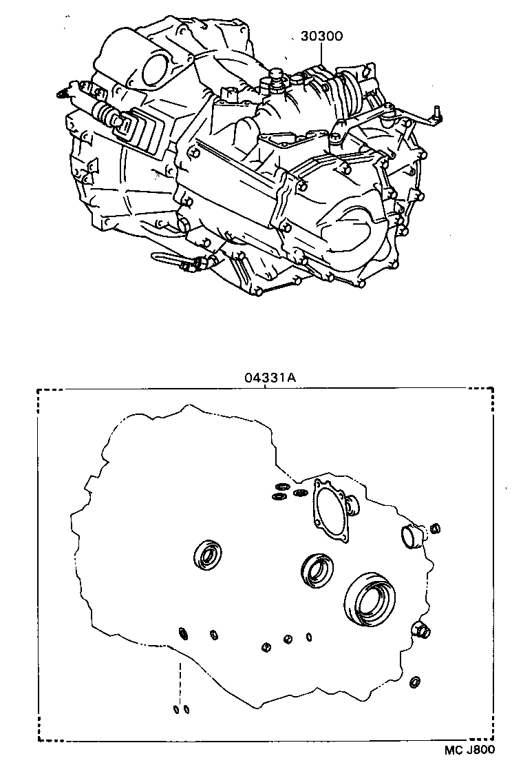  MR2 |  TRANSAXLE OR TRANSMISSION ASSY GASKET KIT MTM