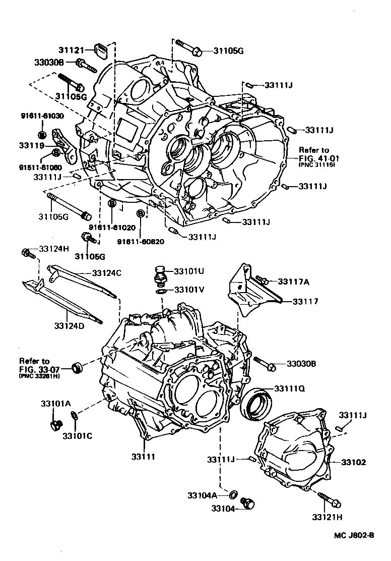  MR2 |  CLUTCH HOUSING TRANSMISSION CASE MTM