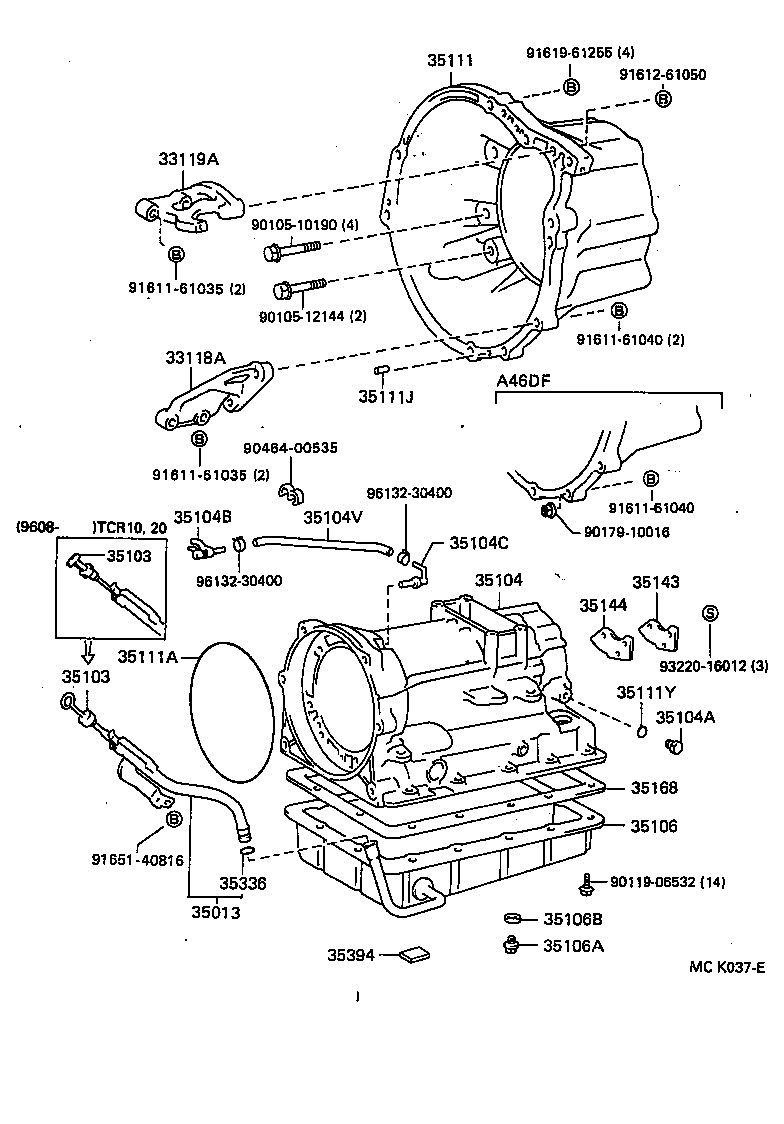  ESTIMA |  TRANSMISSION CASE OIL PAN ATM