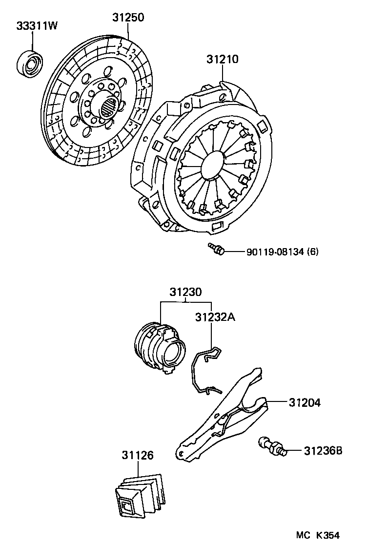  LAND CRUISER S T H T |  CLUTCH RELEASE FORK