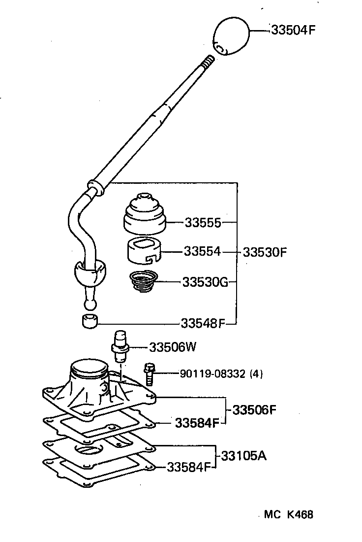  LAND CRUISER S T H T |  SHIFT LEVER RETAINER