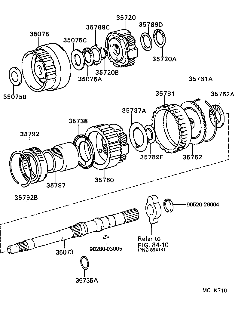  LAND CRUISER S T H T |  PLANETARY GEAR REVERSE PISTON COUNTER GEAR ATM