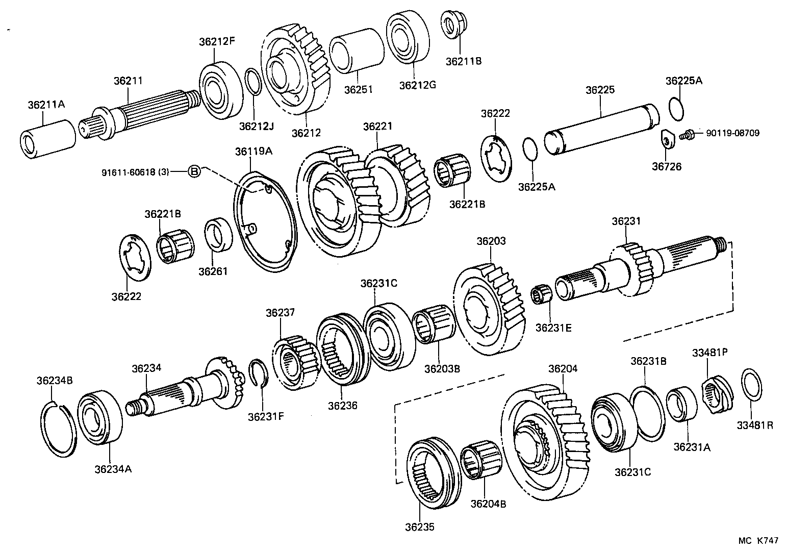  LAND CRUISER S T H T |  TRANSFER GEAR