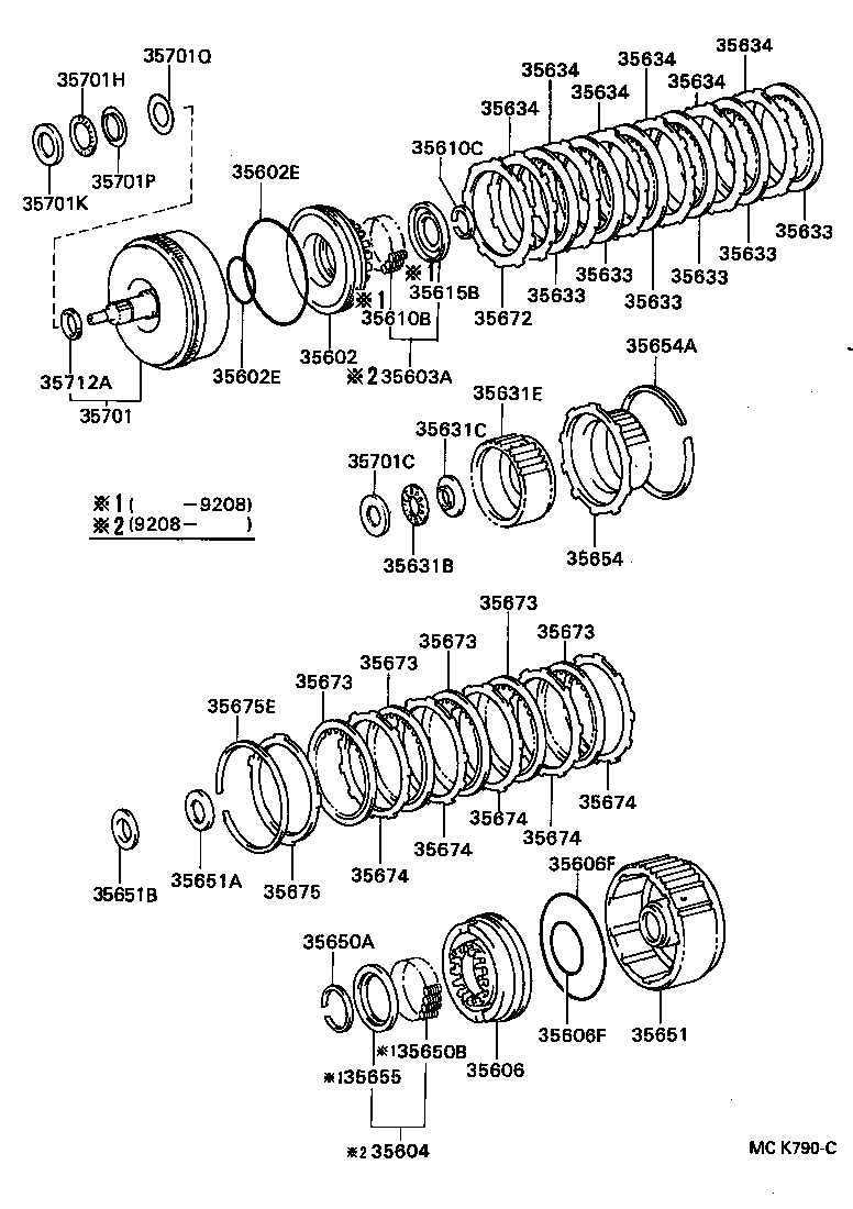  LAND CRUISER S T H T |  BRAKE BAND MULTIPLE DISC CLUTCH ATM