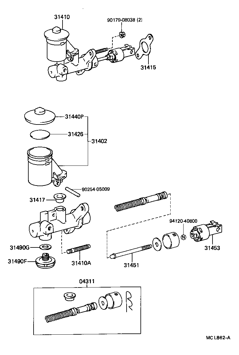  SPRINTER |  CLUTCH MASTER CYLINDER