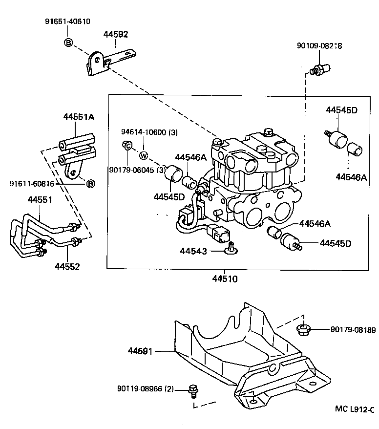  LVN CRE TRN MRN |  BRAKE TUBE CLAMP