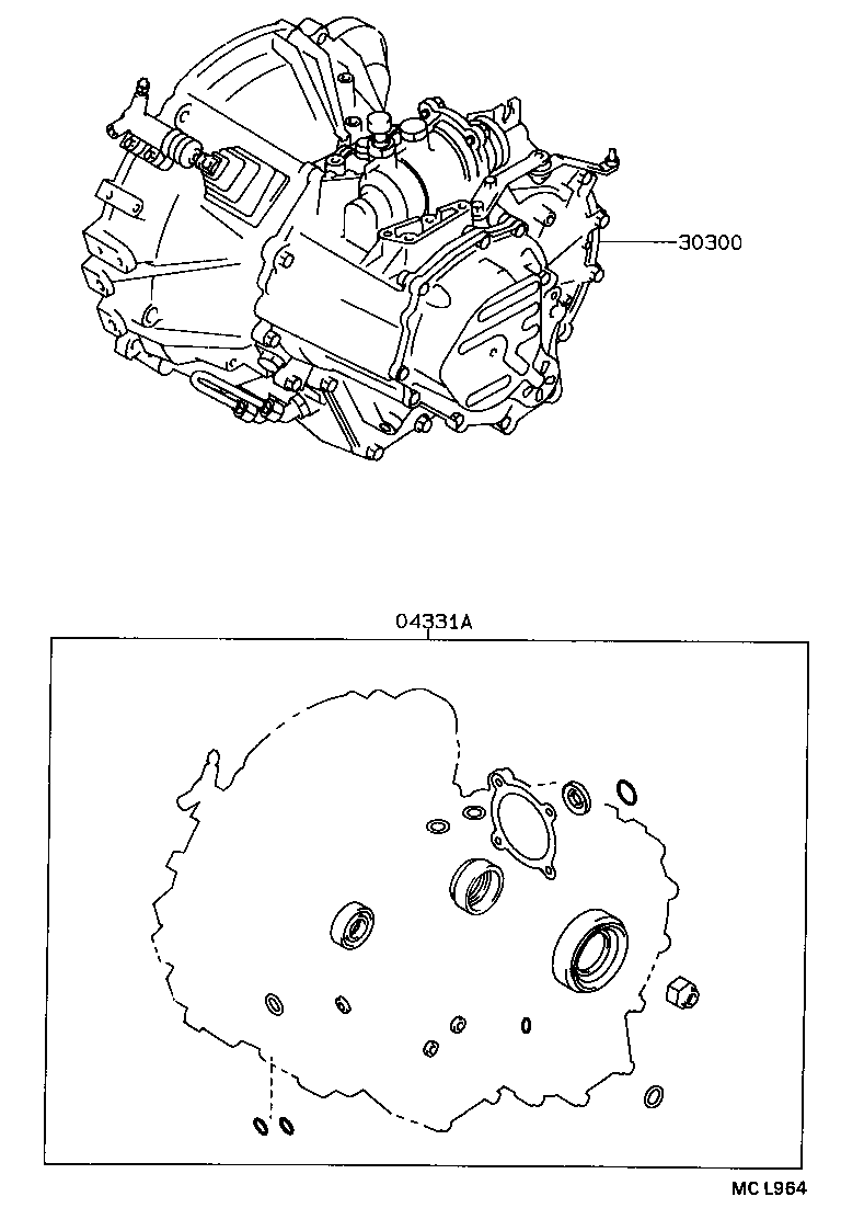  LVN CRE TRN MRN |  TRANSAXLE OR TRANSMISSION ASSY GASKET KIT MTM
