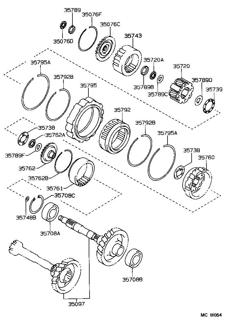  SPRINTER |  PLANETARY GEAR REVERSE PISTON COUNTER GEAR ATM
