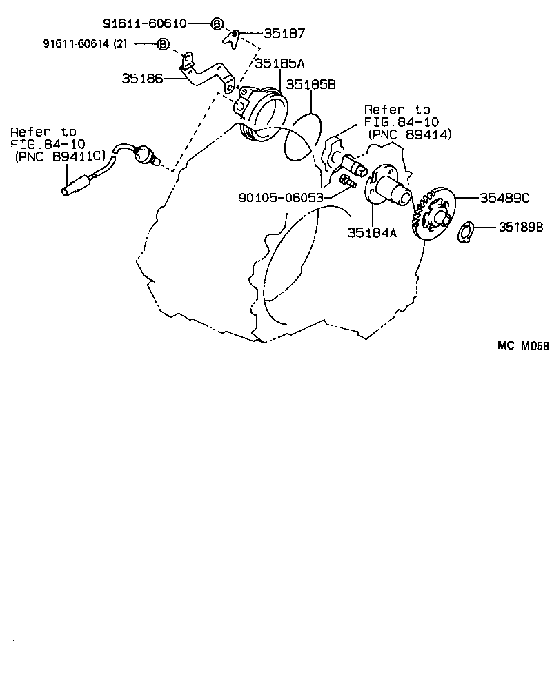  LVN CRE TRN MRN |  REAR OIL PUMP GOVERNOR ATM