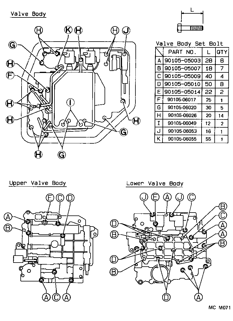  LVN CRE TRN MRN |  VALVE BODY OIL STRAINER ATM