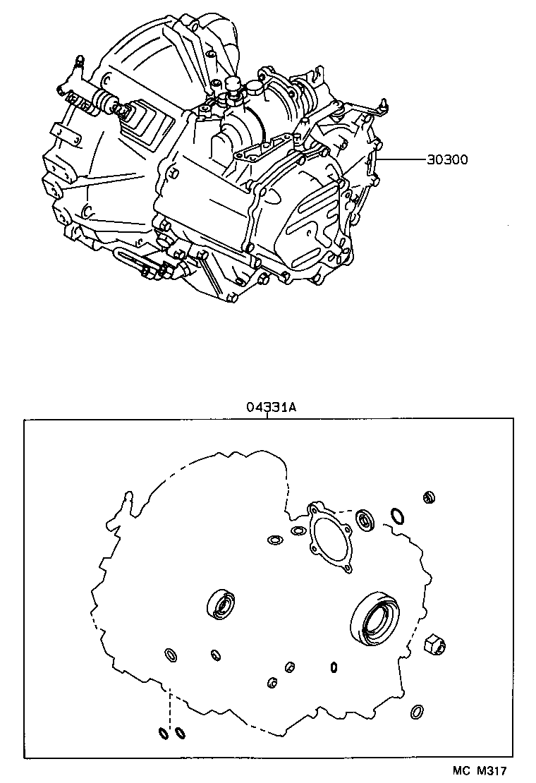 SPRINTER | TRANSAXLE OR TRANSMISSION ASSY GASKET KIT MTM