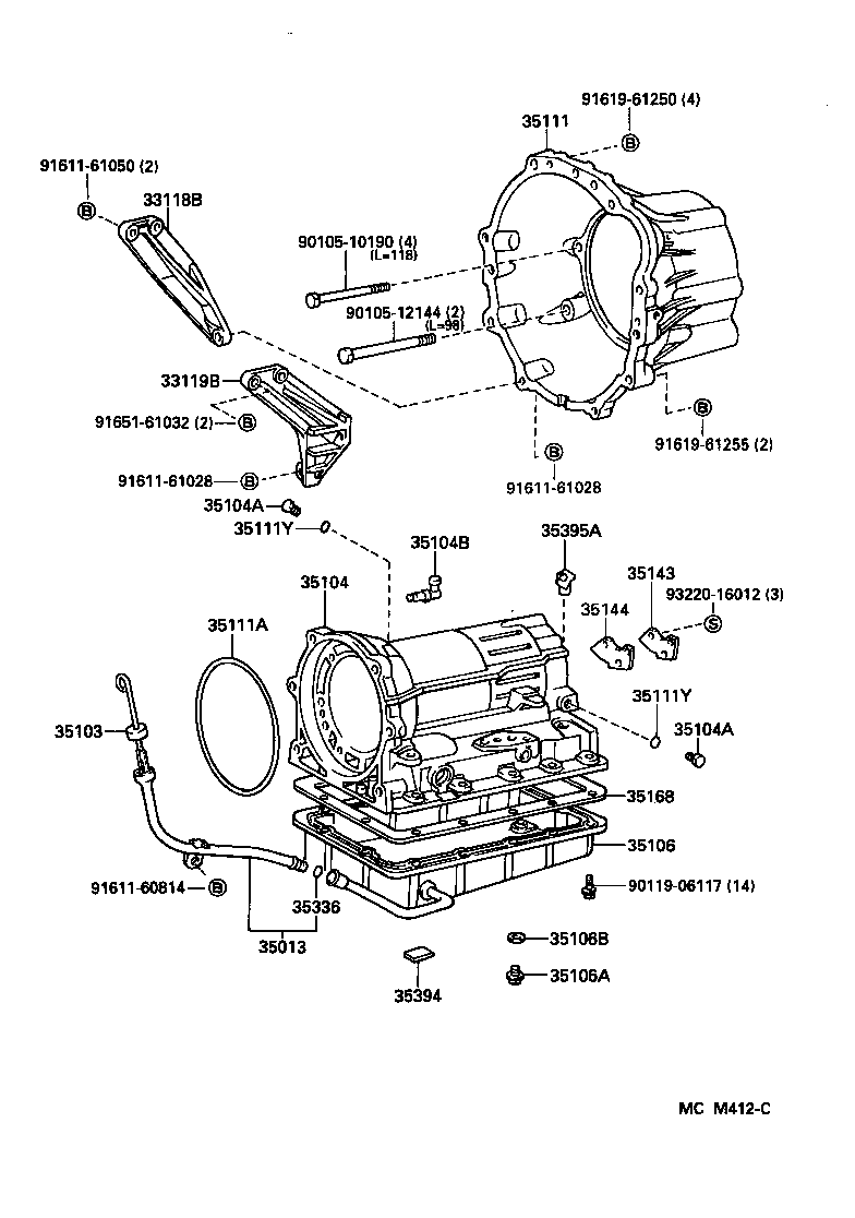  CROWN |  TRANSMISSION CASE OIL PAN ATM