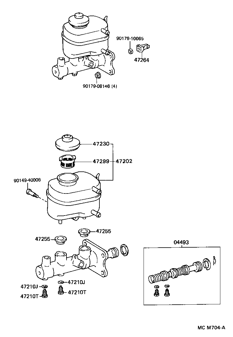  MR2 |  BRAKE MASTER CYLINDER