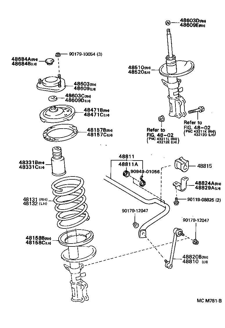  ESTIMA EMINA LUCIDA |  FRONT SPRING SHOCK ABSORBER