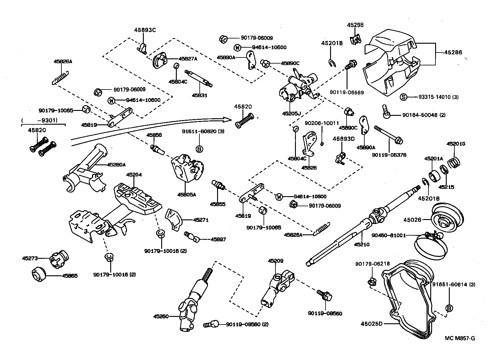  CALDINA |  STEERING COLUMN SHAFT