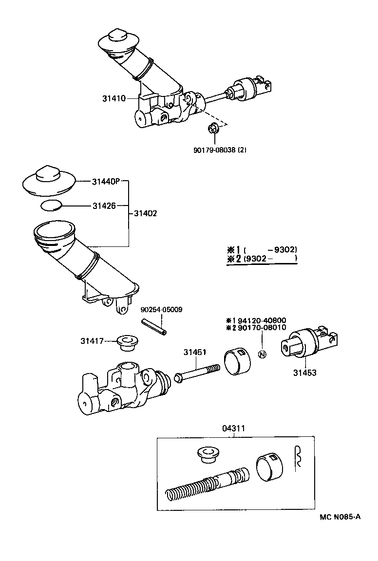 CROWN |  CLUTCH MASTER CYLINDER