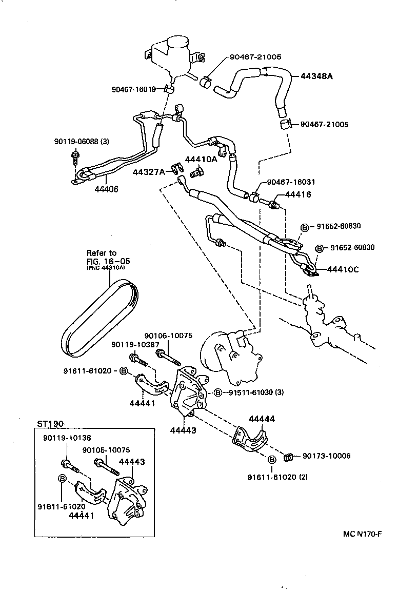  CALDINA |  POWER STEERING TUBE