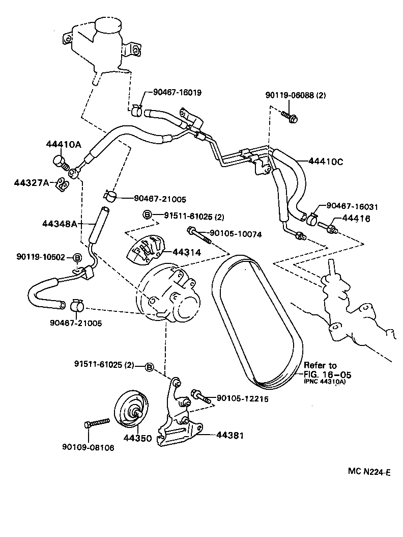 CALDINA |  POWER STEERING TUBE